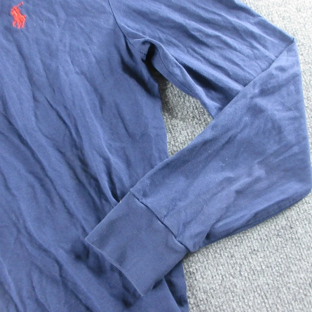 Polo Ralph Lauren Hoodie Mens Small‎ Blue Pullover Sweatshirt Pony Logo